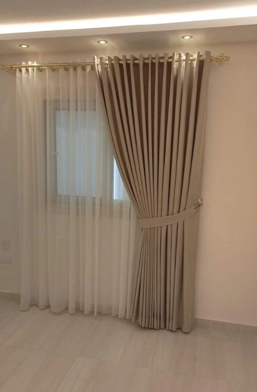 Luxury Eyelet Curtains In Dubai Bedroom