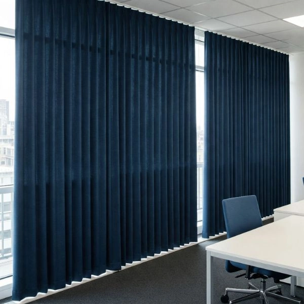 Blue Office Curtains In Dubai Corporate
