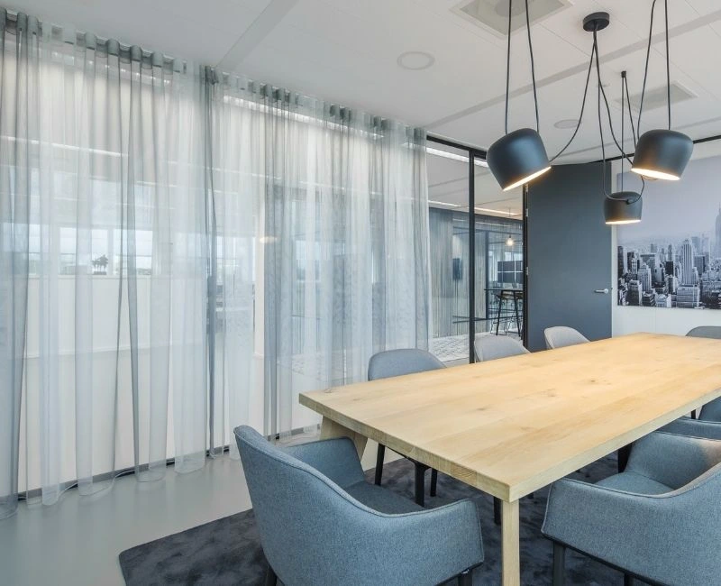 Net Office Curtains In Dubai Cabin