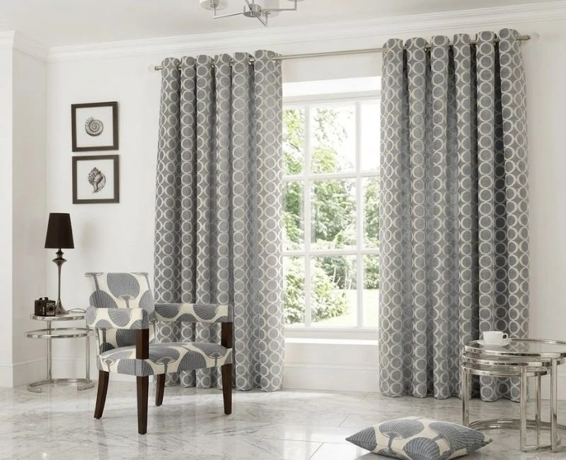 Living Room Eyelet Curtains Dubai