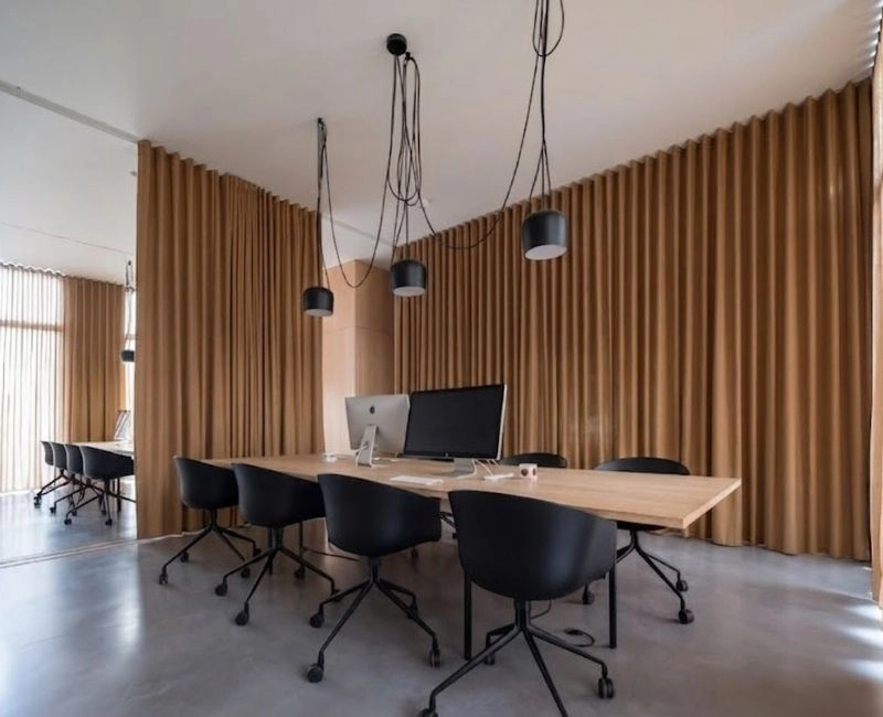 Wave Office Curtains In Dubai Interior