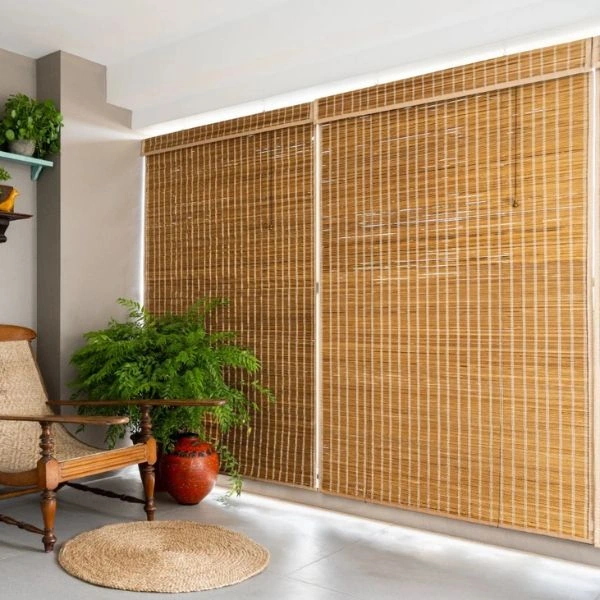 Rustic bamboo chic window blinds Dubai