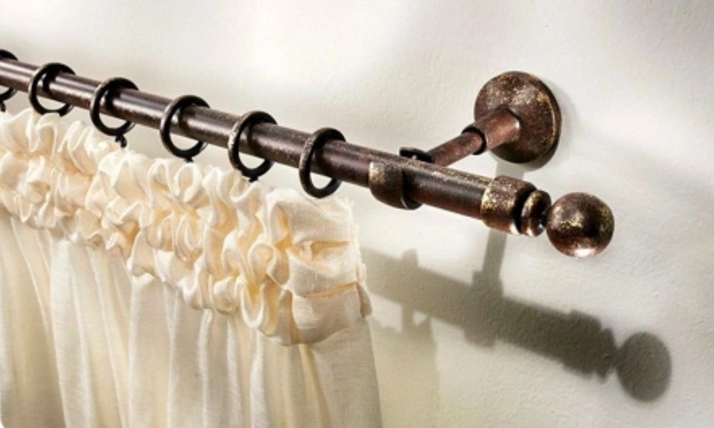 Vintage bronze curtain accessories with rings
