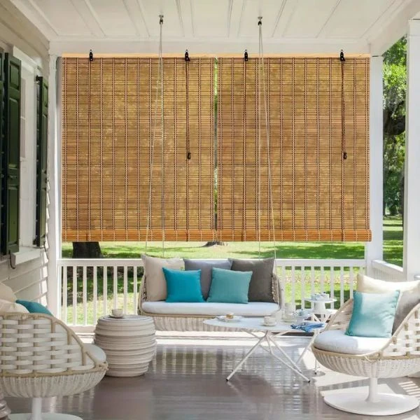 Outdoor balcony bamboo window blinds Dubai