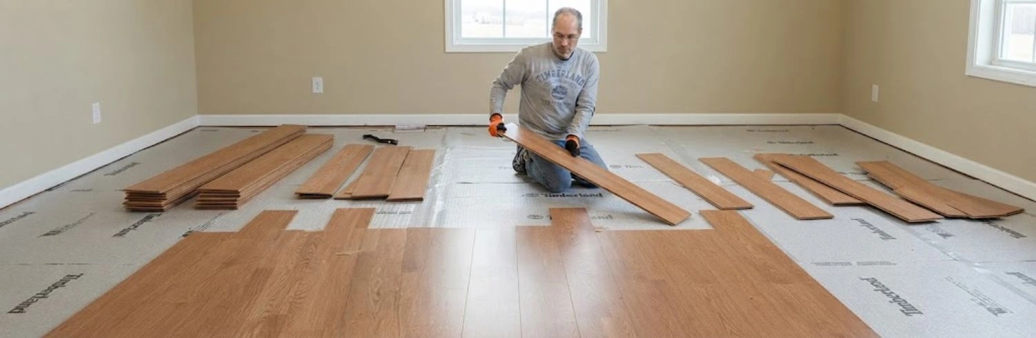 Affordable SPC flooring installation service in Dubai