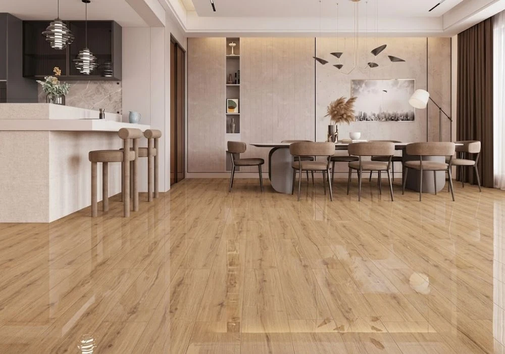 Best glossy laminate flooring in Dubai living
