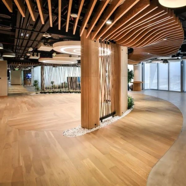 Commercial flooring installation for Dubai corporate office