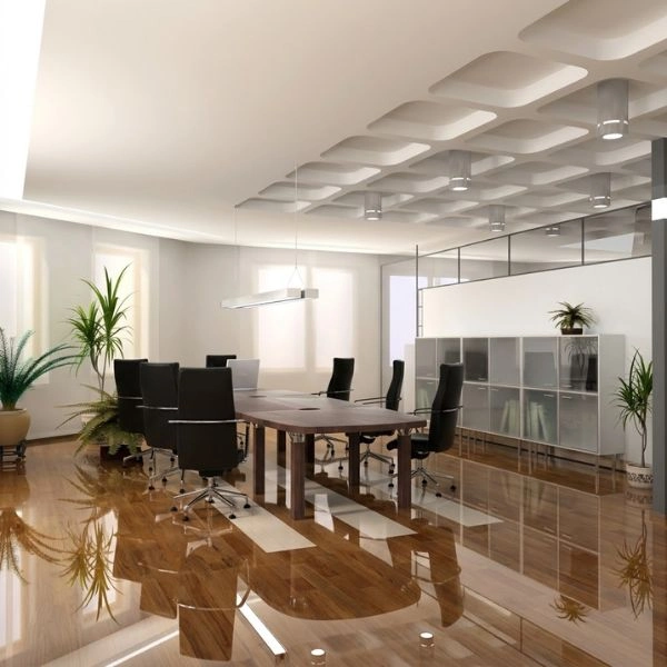 Commercial laminate flooring services in Dubai office