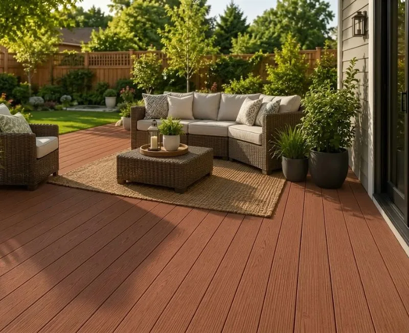 Outdoor composite wood decking garden patio