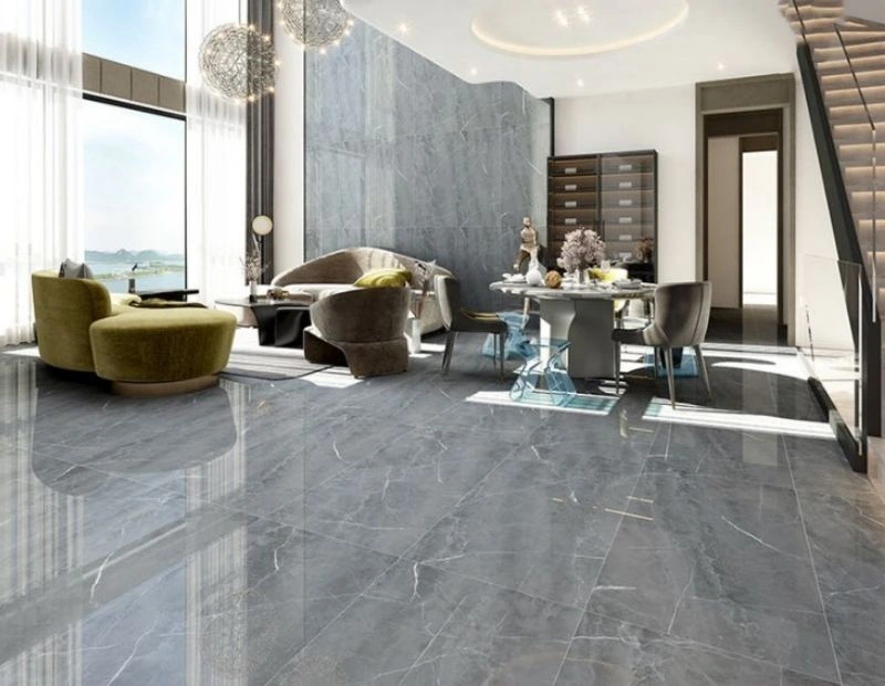 Dark grey ceramic tiles for luxury spaces