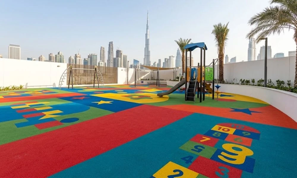 Colorful EPDM rubber flooring for playground