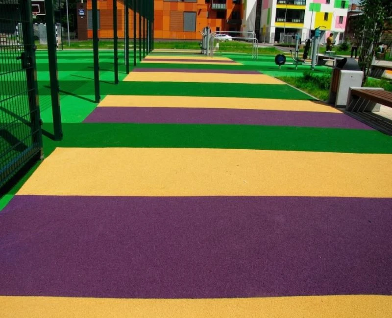 Water resistant EPDM rubber floor outdoor