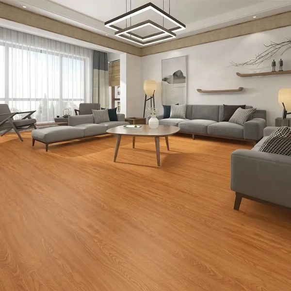Golden oak LVT flooring luxury lounge