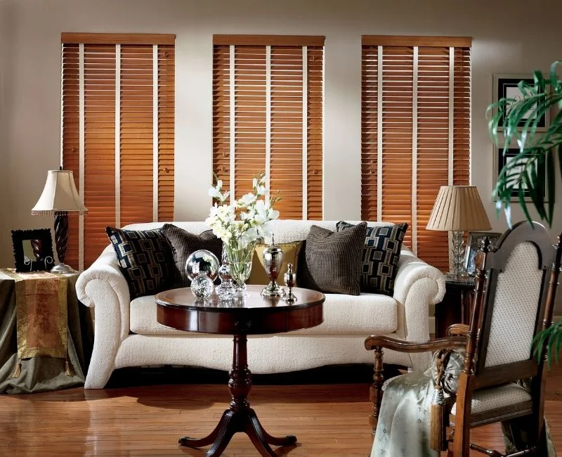Classic teak wooden blinds classic sofa