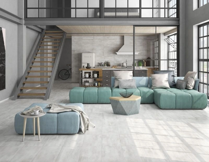 Luxury white ceramic tiles with black veins