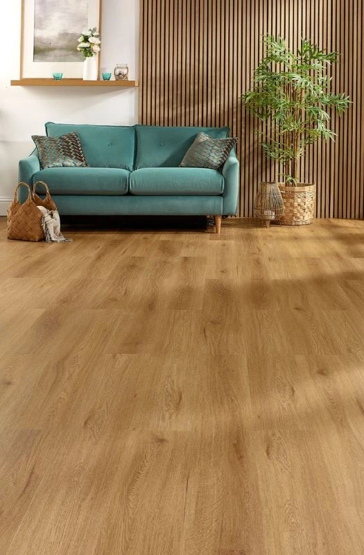 Light oak LVT flooring living room