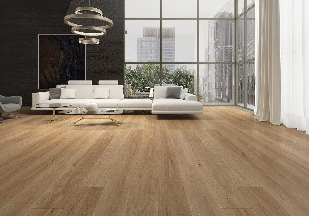 Modern matte laminate flooring in Dubai apartment