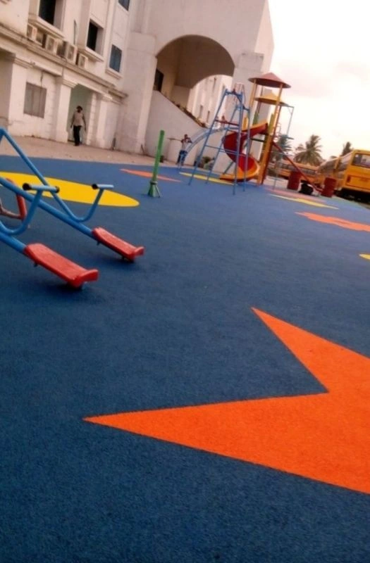 Outdoor rubber flooring for Dubai school playground