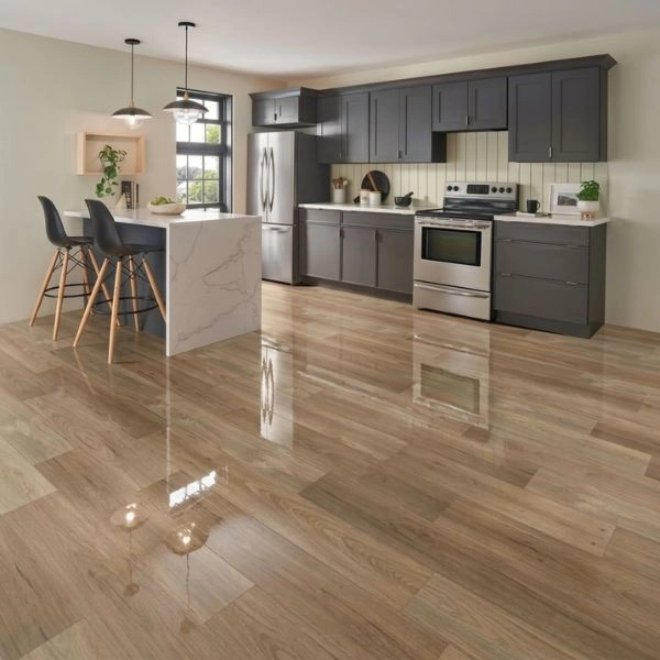 Premium light oak laminate flooring in Dubai