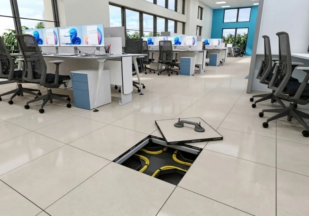 Raised access floor suction tile lifter tool
