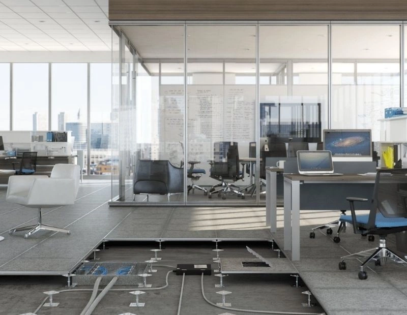 Raised flooring contractors for commercial spaces UAE