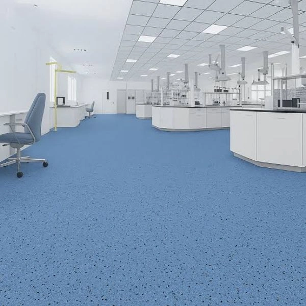 Blue EPDM rubber lab indoor floor