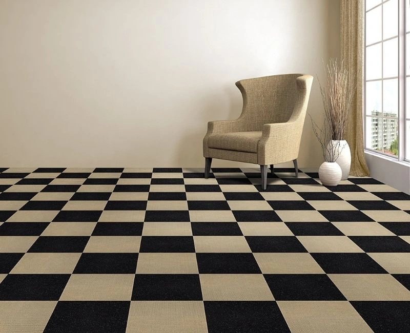 Affordable carpet tiles for residential home renovation