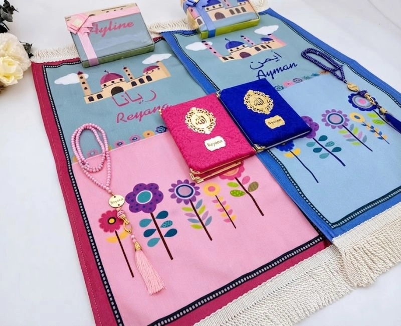 Personalized Kids Prayer Mat Set