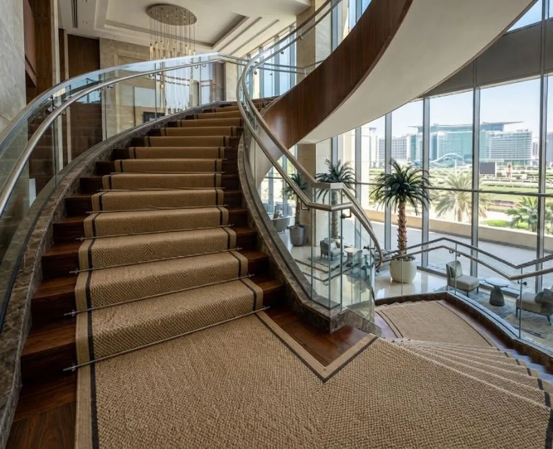 Grand commercial stair carpet store Dubai