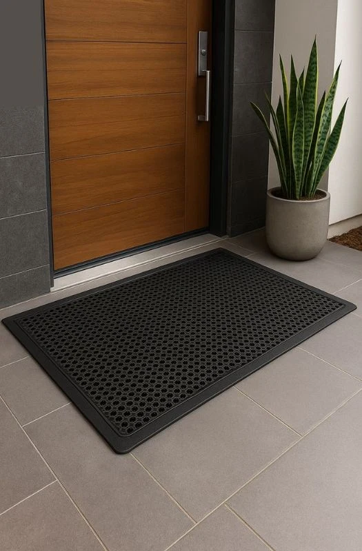 Modern doorway anti slip rubber mat
