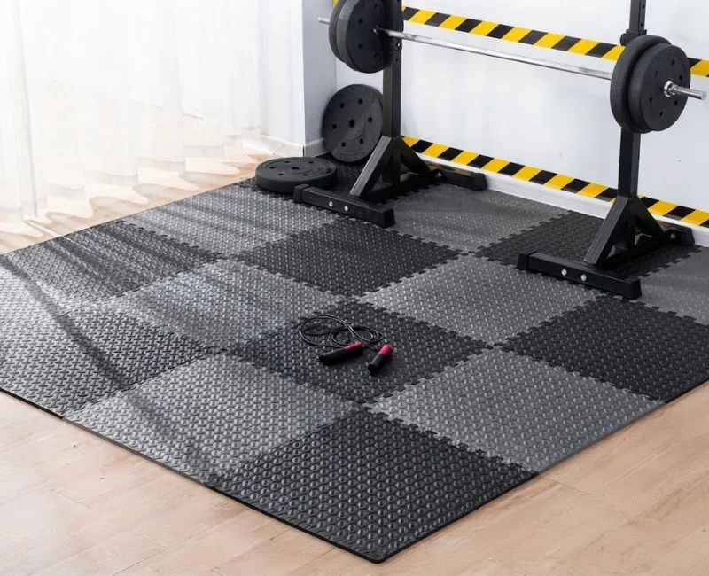 Interlocking rubber tile gym flooring Dubai
