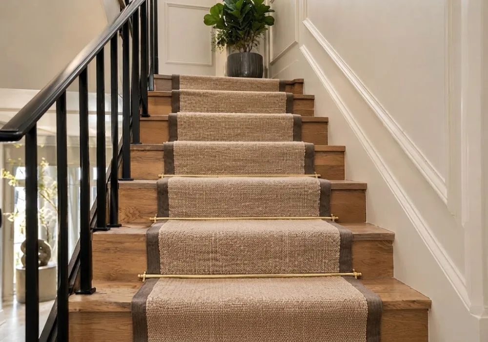 Natural jute stair carpet runner Dubai