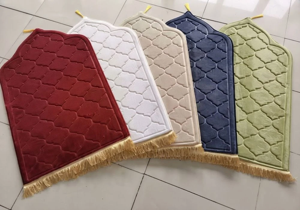 Multi Color Quilted Prayer Mat Set